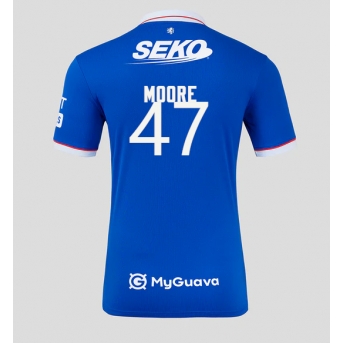 Billige Fotballdrakt Rangers Mikey Moore #47 Replika Hjemmedrakt 2025-26 Kortermet
